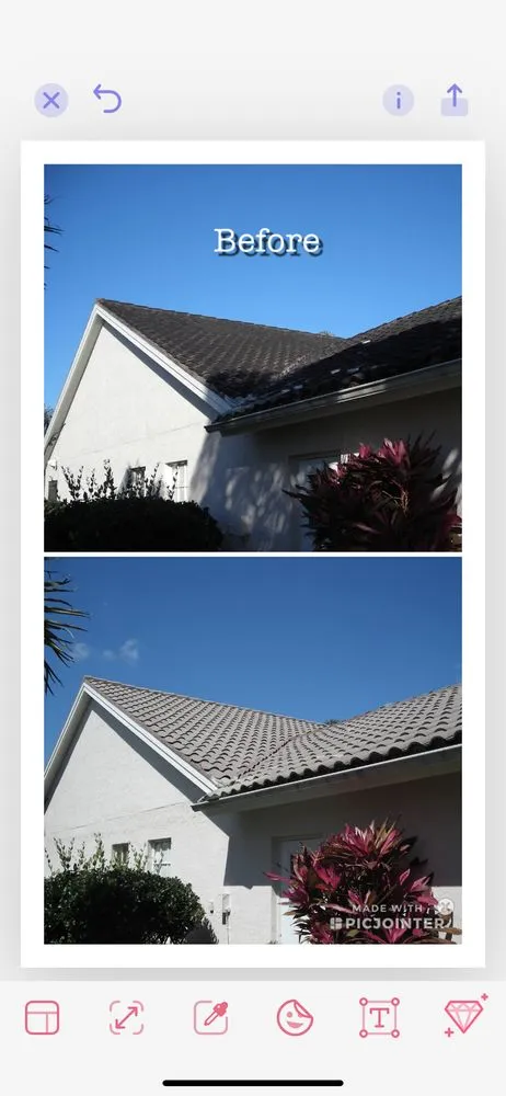 Slide of No Pressure Roof Cleaning
