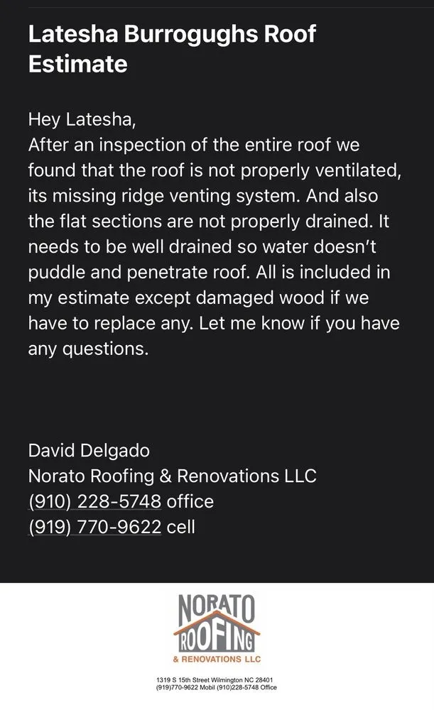 Slide of Norato Roofing & Renovations