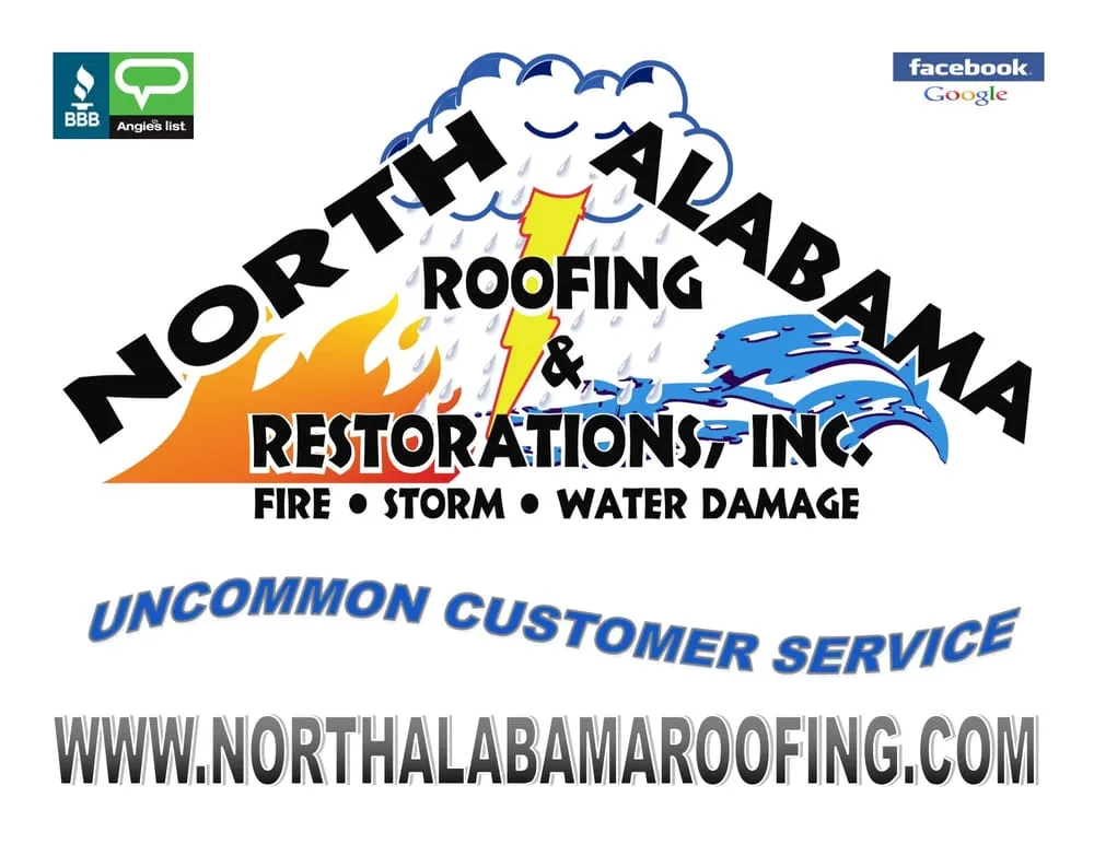 Licensed storm damage roof repair after storm damage in Toney, AL by North Alabama Restorations