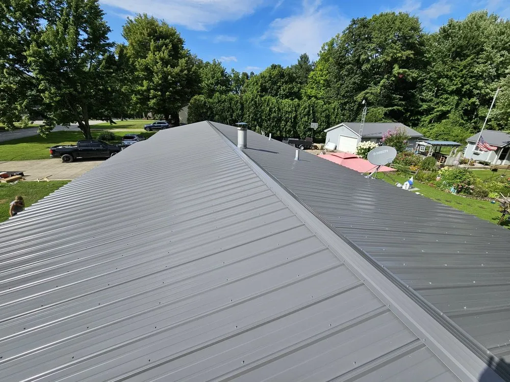 Professional metal roofing installation in Pierpont, OH by Northcoast Construction