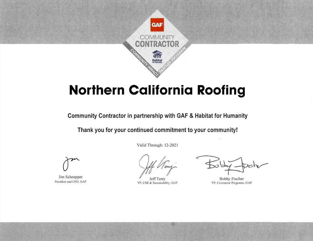 Slide of Northern California Roofing