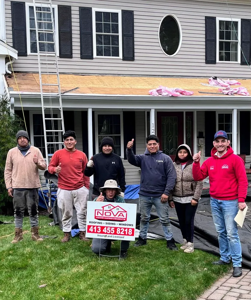 Licensed shingle roofing service same-day service across Feeding Hills, MA - Nova Home Improvements