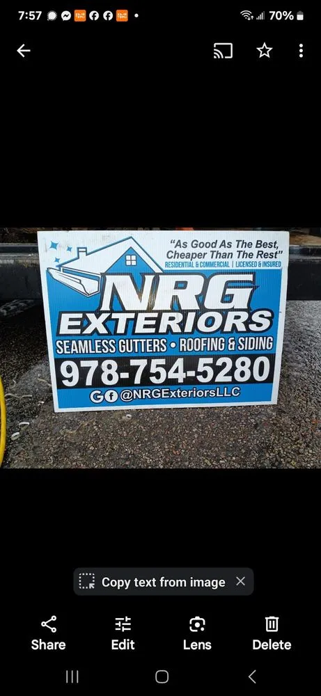 Slide of NRG Exteriors
