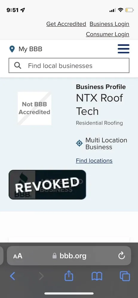 Slide of NTX Roof Tech