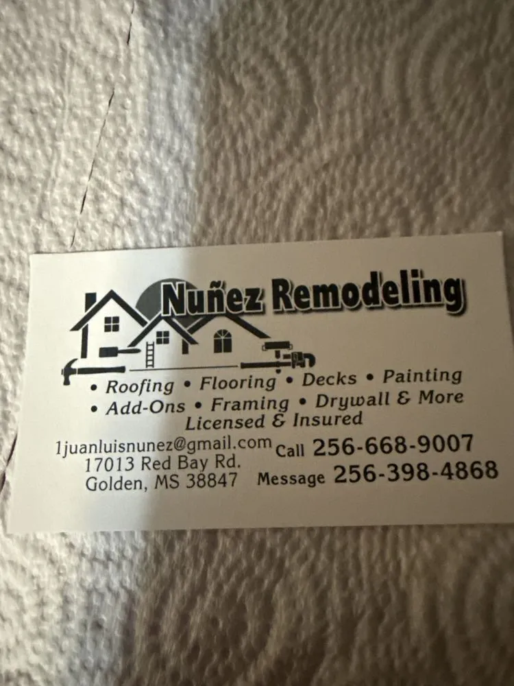 Emergency roof leak repair after storm damage in Golden, MS by Nunez Remodeling
