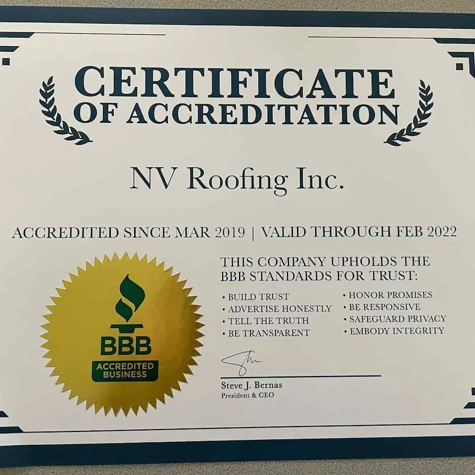 Slide of NV Roofing