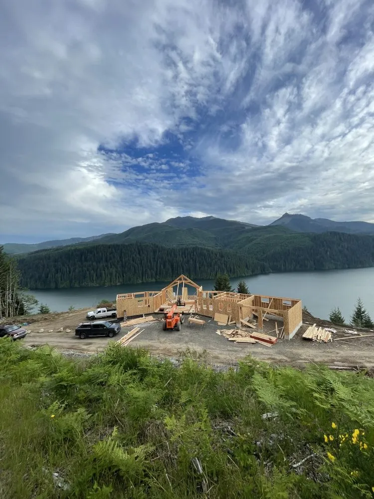 Slide of NW timberline construction