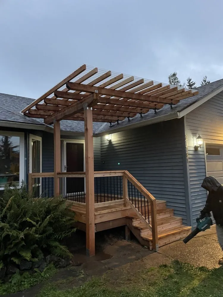 Slide of NW timberline construction