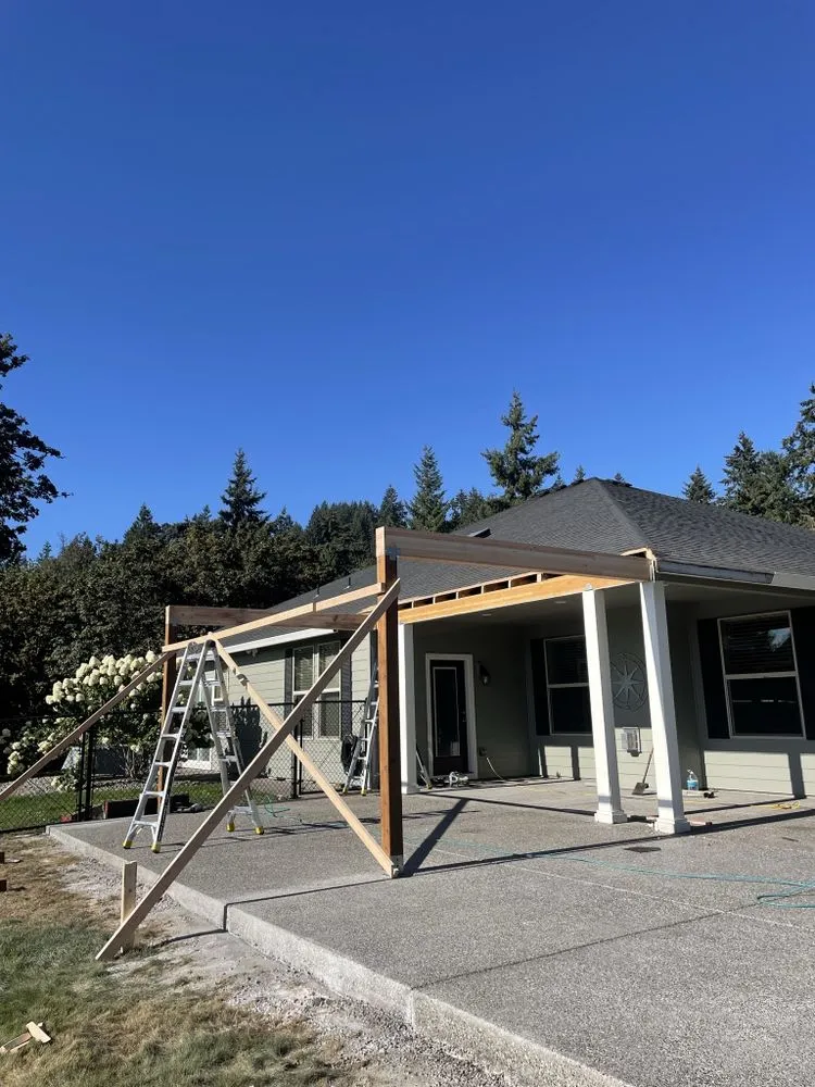 Slide of NW timberline construction