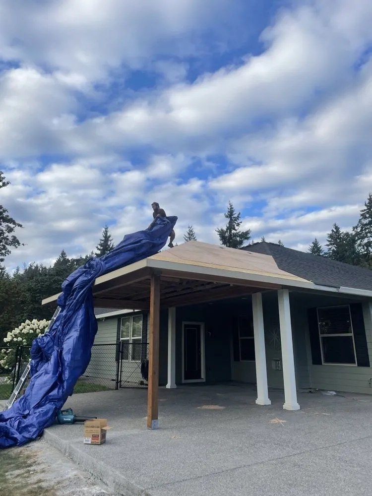 Slide of NW timberline construction