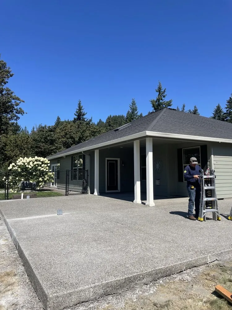Slide of NW timberline construction