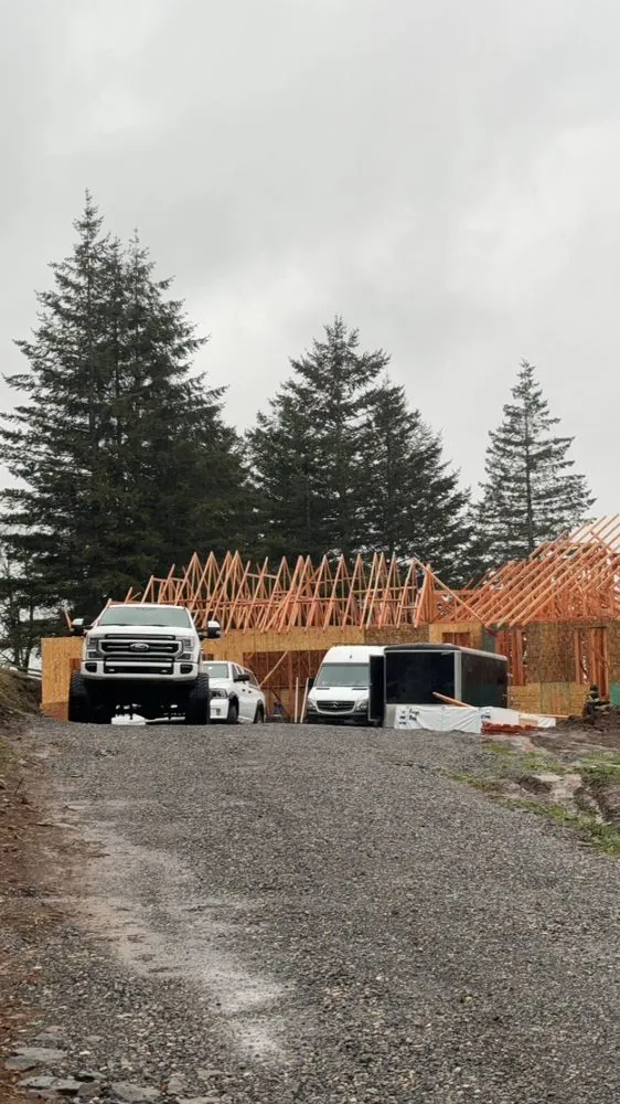Slide of NW timberline construction