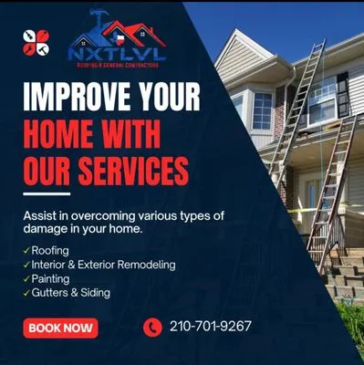 NxtLvl Roofing & General Contractors Logo