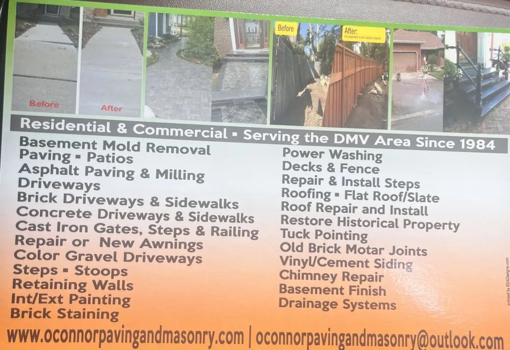 Slide of O'Connor Paving and Masonry