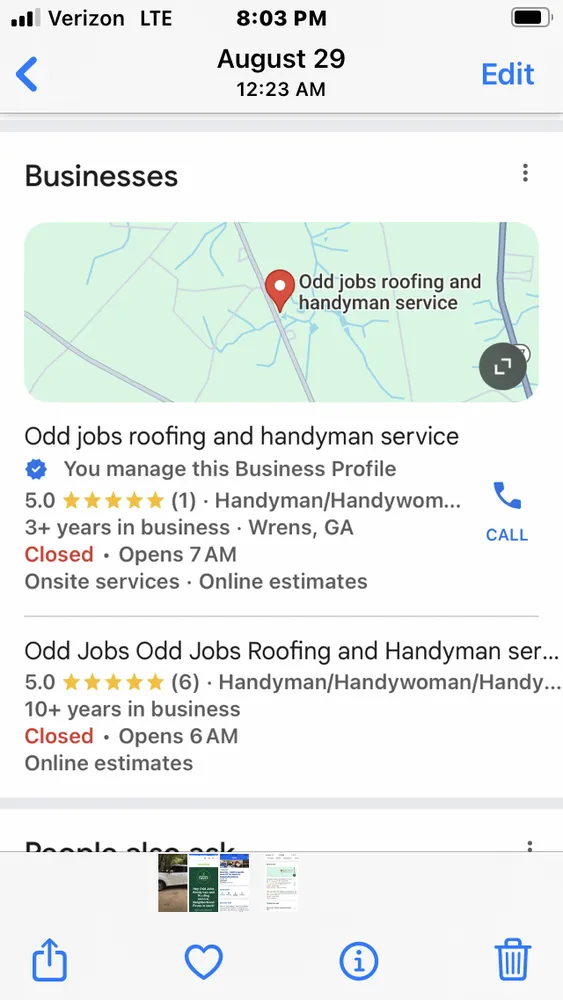 Slide of Odd Jobs Handyman and Roofing
