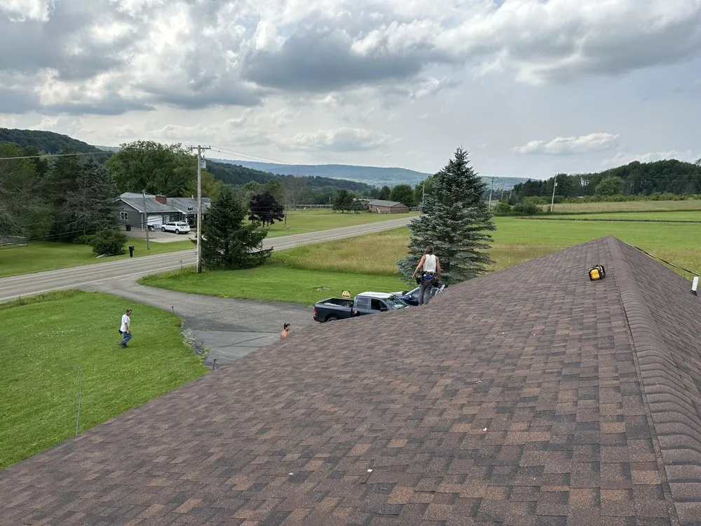 Emergency flat roof repair in Bliss, NY by O'Hare Construction