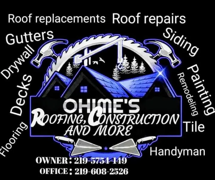 Slide of Ohime's Roofing construction and more