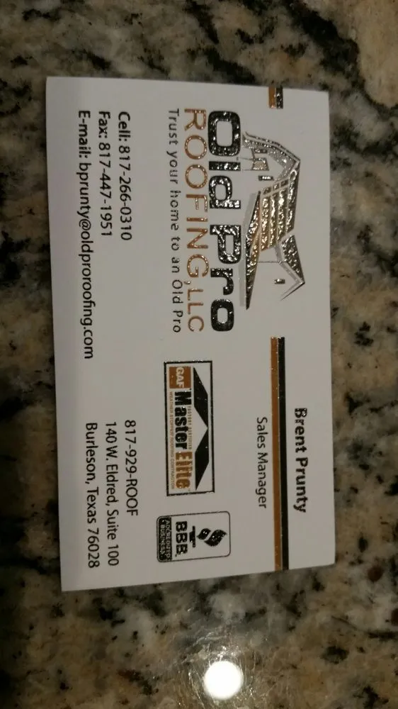 Slide of Old Pro Roofing