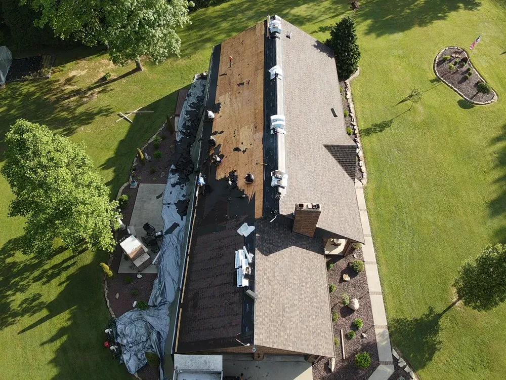 Slide of Olde Hickory Roofing and Gutters