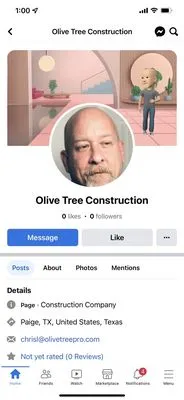 Olive Tree Construction Logo