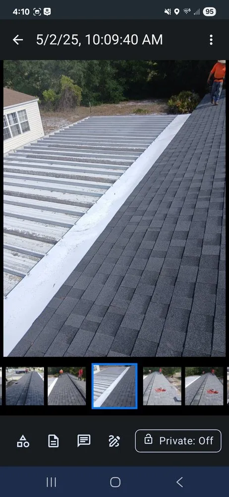 Slide of Olympus Roofing