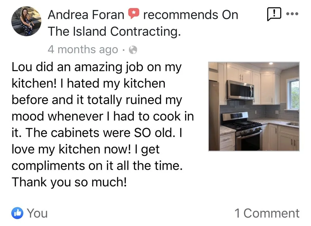 Slide of On The Island Contracting