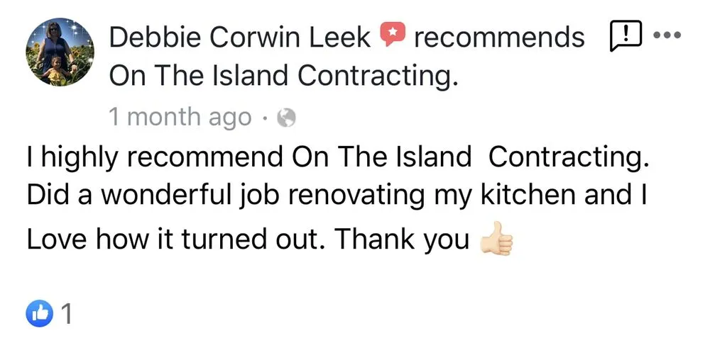 Slide of On The Island Contracting