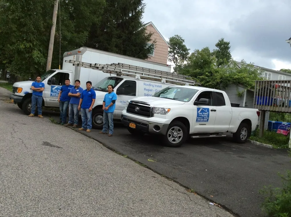 Slide of On Time Roofing