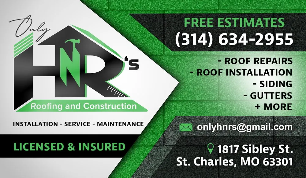 Emergency flat roof repair in St Charles, MO - Only H n R's Roofing and Construction