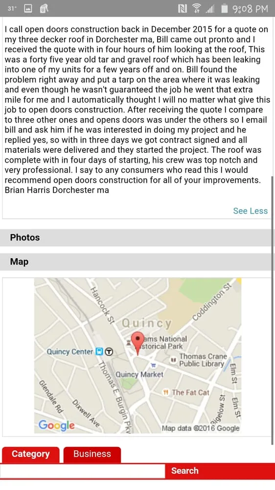 Slide of Open Doors Roofing