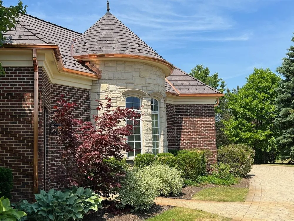 Slide of Optimal Copper Gutters & Roof