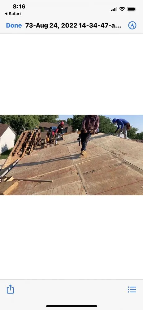 Slide of Optimal Solutions Roofing Construction