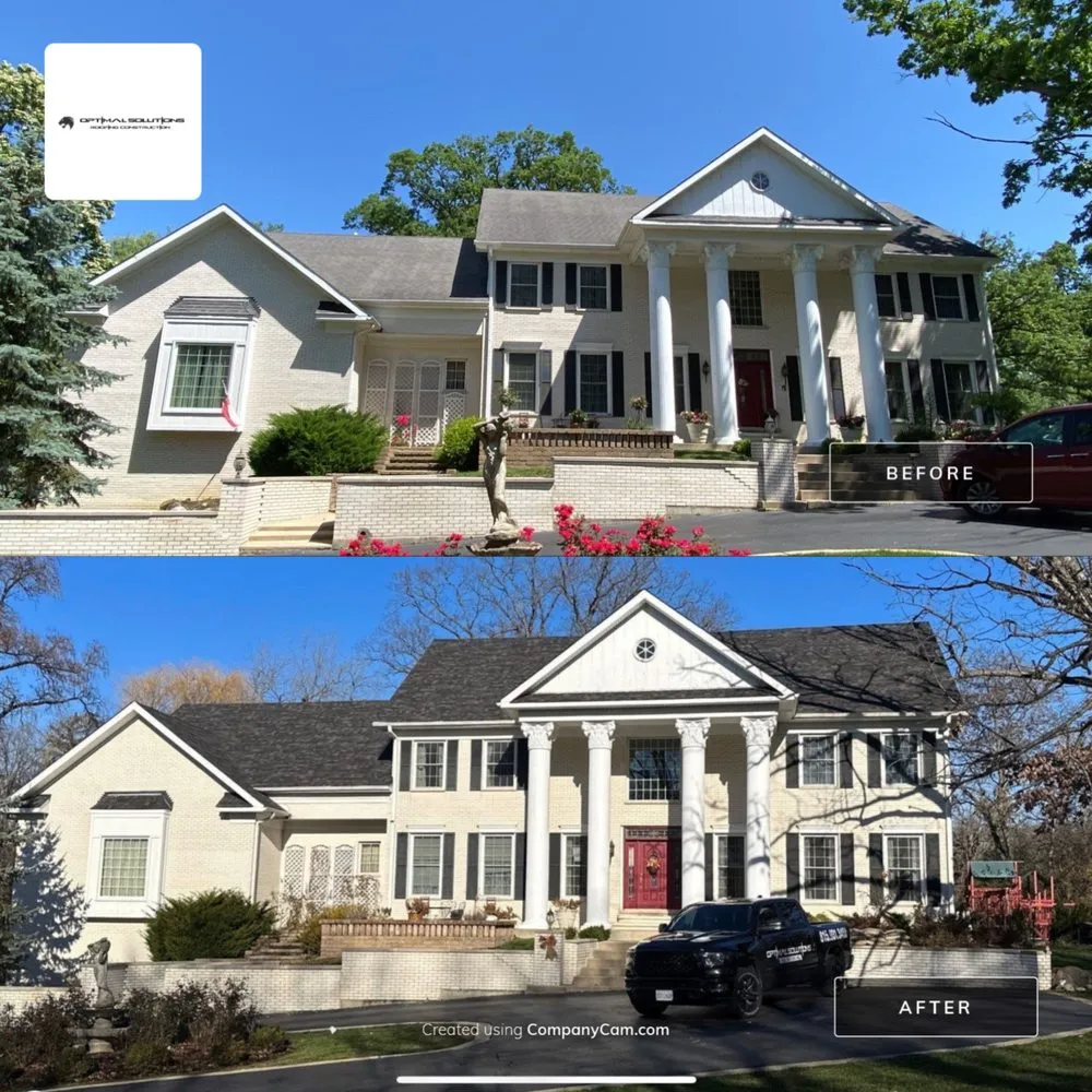 Slide of Optimal Solutions Roofing Construction