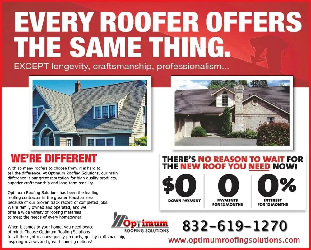 Slide of Optimum Roofing Solutions