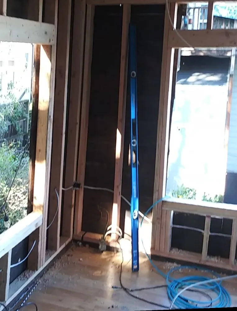 Slide of orange carpentry