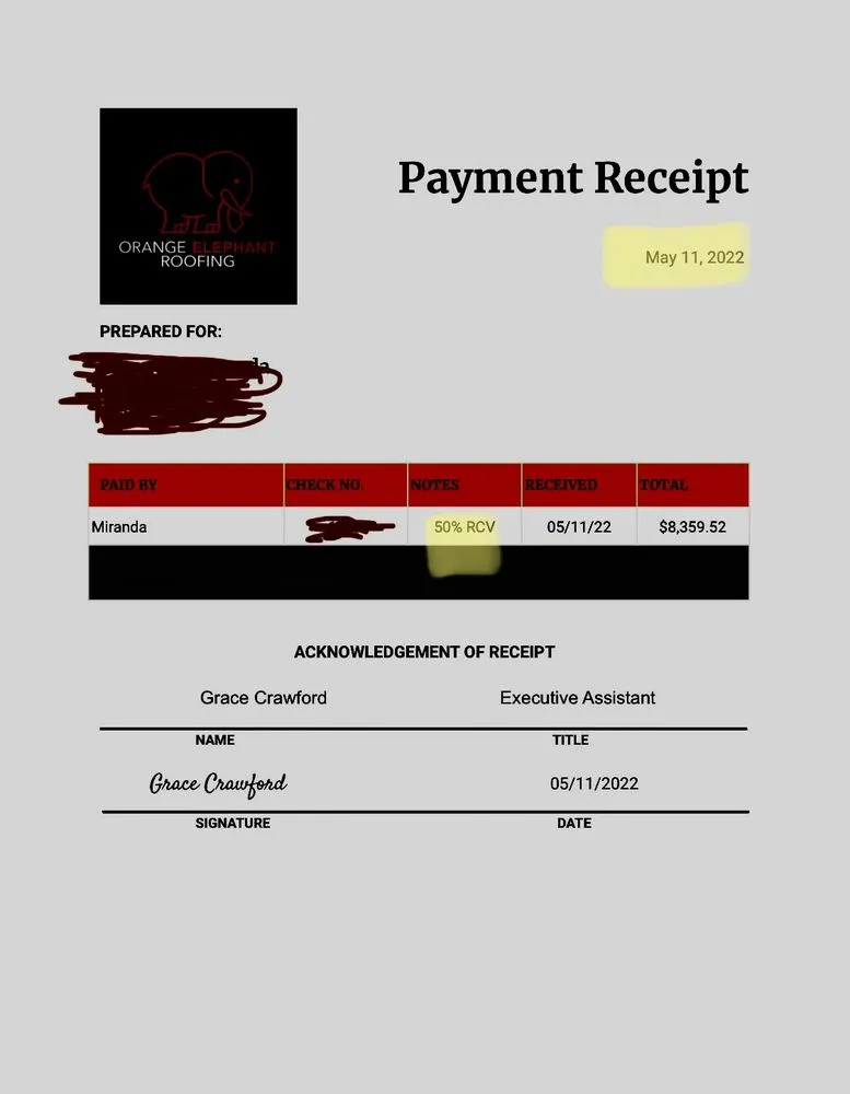 Slide of Orange Elephant Roofing & Solar