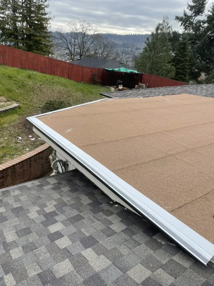 Slide of Oregon Gutter and Roof