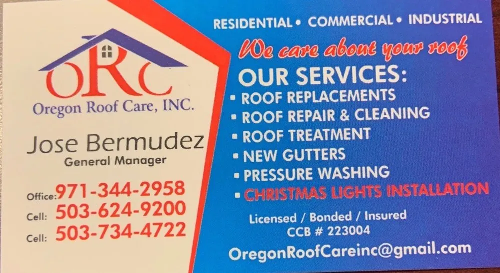 Slide of Oregon Roof Care
