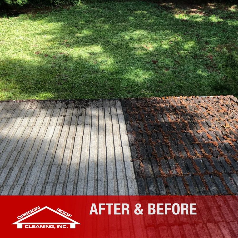 Slide of Oregon Roof Cleaning