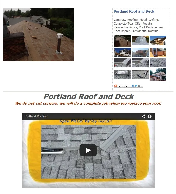 Slide of Oregon Roofing Contractors Network