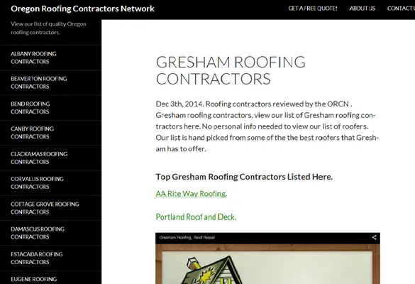 Oregon Roofing Contractors Network Logo