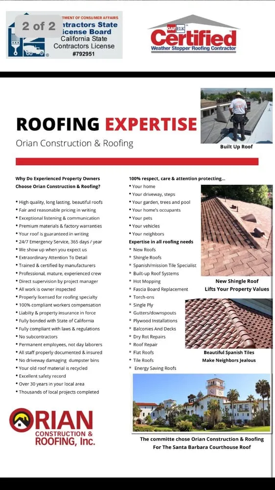 Slide of Orian Construction & Roofing