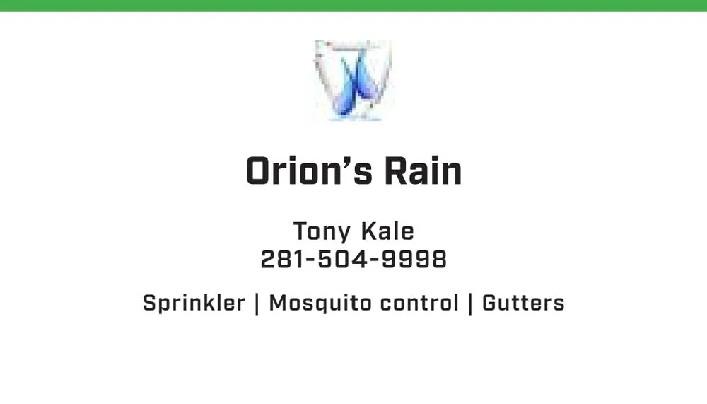 Slide of Orion's Rain