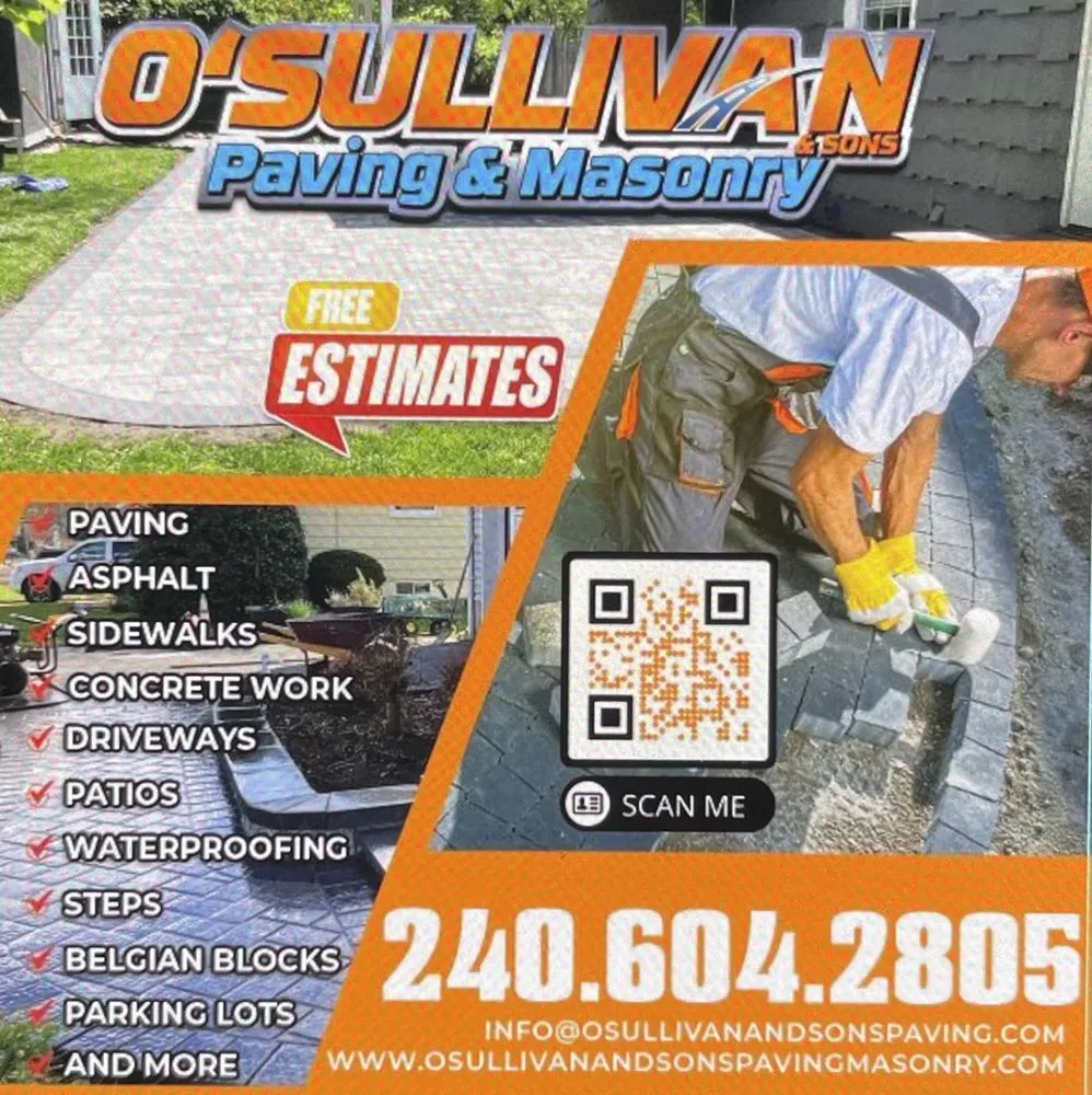 Slide of O’Sullivans & sons paving & masonry