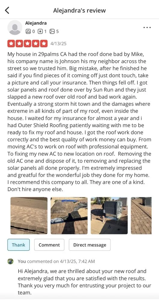 Slide of Outer Shield Roofing