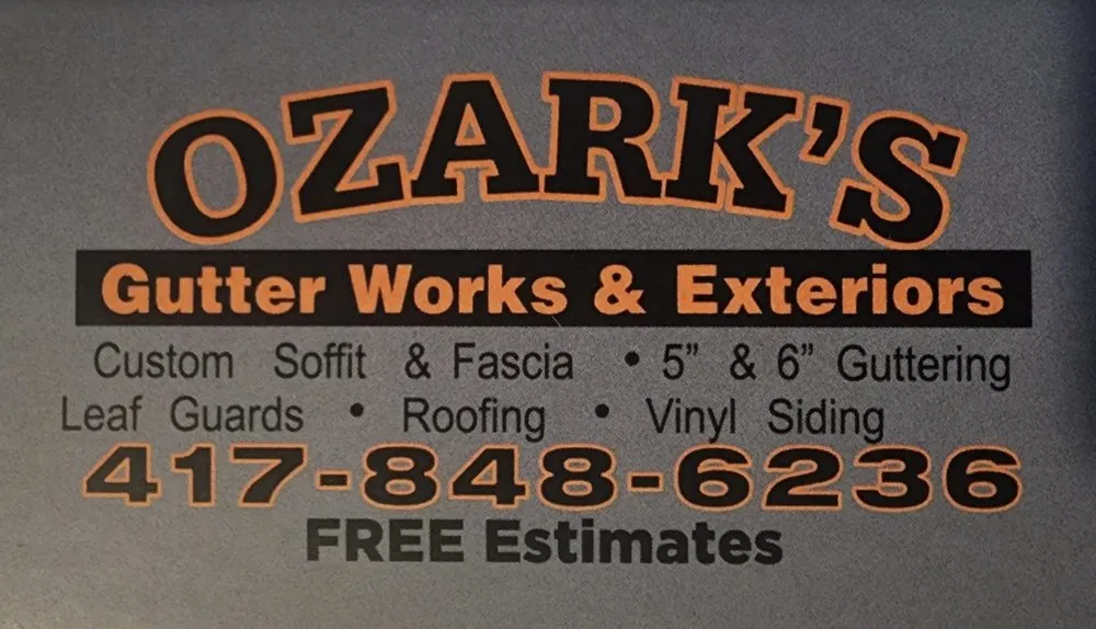 Slide of Ozark's Gutter Works