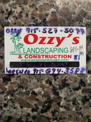 Ozzy's Landscaping & Construction Logo