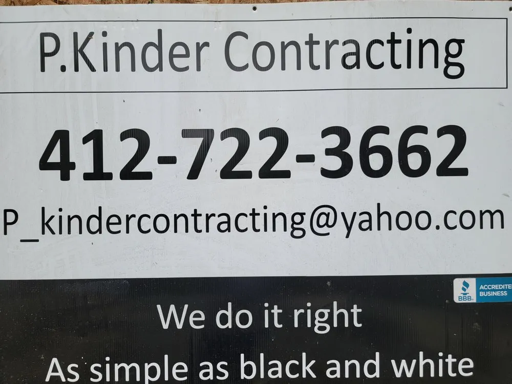 Slide of P Kinder Contracting
