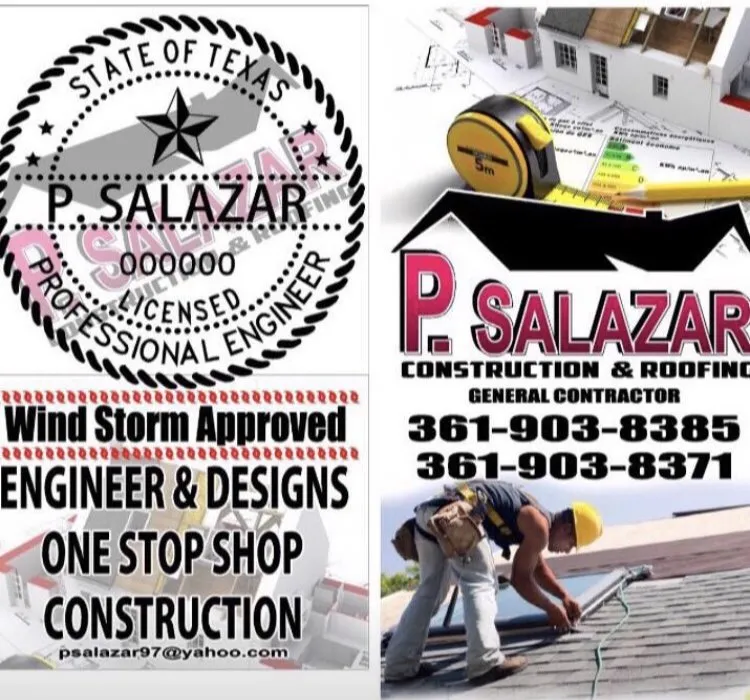Slide of P Salazar Construction Roofing