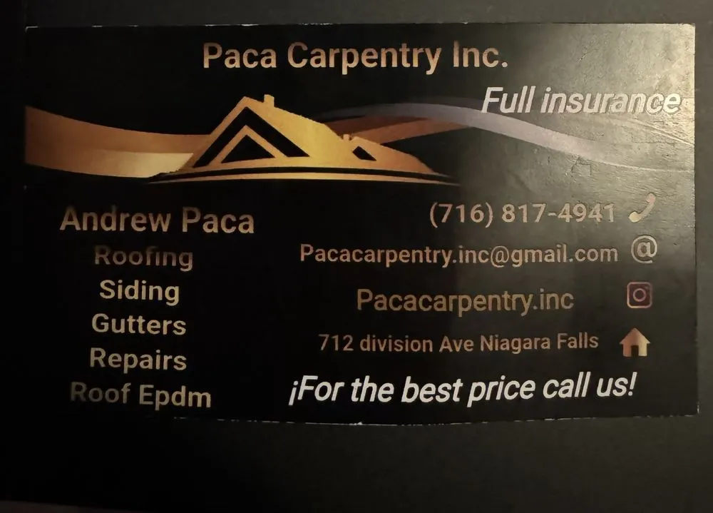 Slide of Paca Carpentry